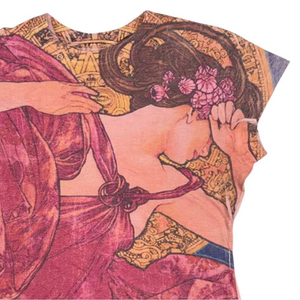 Bob Masse Studios Goddess Screen Print T Shirt XL Pink - Picture 9 of 10